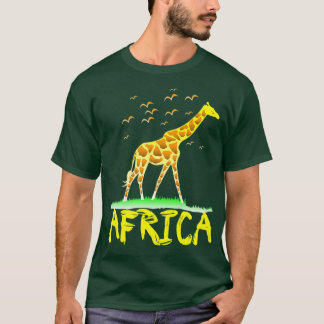 T-shirt Giraffe Afrique Safari designs pour
