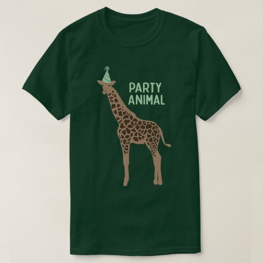 T-shirt Giraffe animal de fête Dullish Giraffe (Design devant)