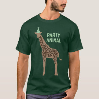 T-shirt Giraffe animal de fête Dullish Giraffe