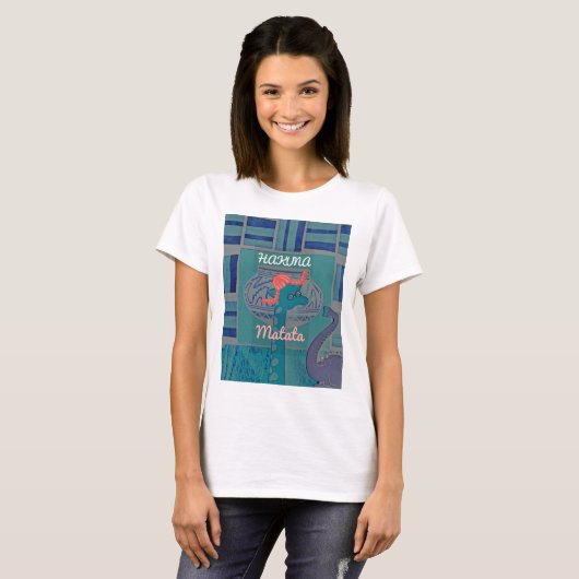 T-shirt Giraffe Art Joueuse : Un Plaisir Africain (Devant entier)