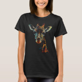 T-shirt Giraffe Artwork - Polygon Animal (Devant)