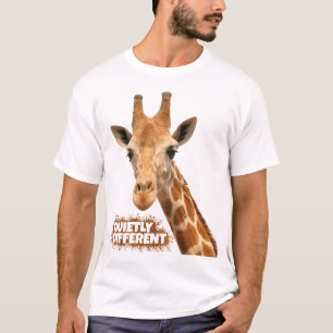 T-shirt Giraffe Au Calme Différent - Giraffe Art