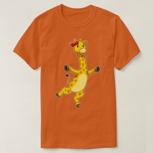 T-shirt Giraffe au ruban (Design devant)