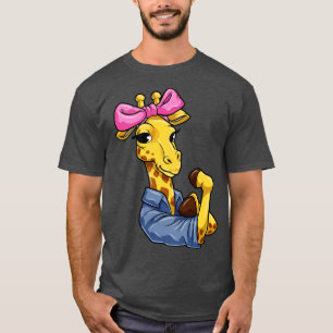 T-shirt Giraffe au ruban 1