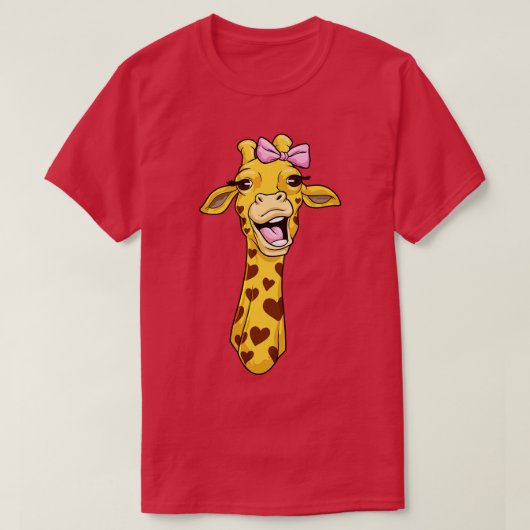 T-shirt Giraffe au ruban 2 (Design devant)