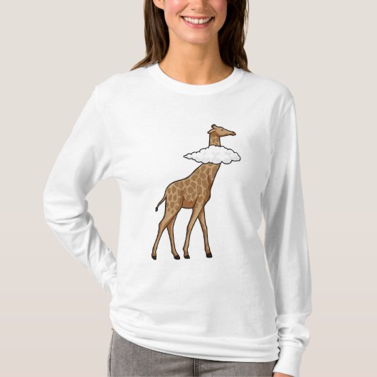 T-shirt Giraffe avec nuage (Devant)