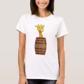T-shirt Giraffe avec tonneau (Devant)