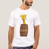 T-shirt Giraffe avec tonneau (Devant)