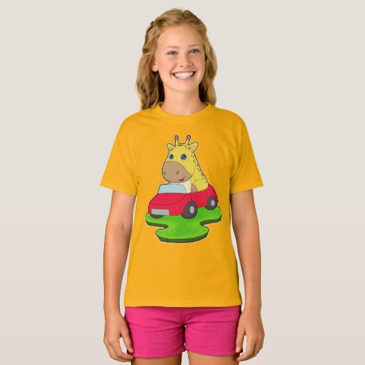 T-shirt Giraffe Car (Devant entier)