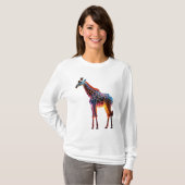 T-shirt Giraffe colorée (Devant entier)