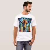 T-shirt Giraffe colorée 302 (Devant entier)