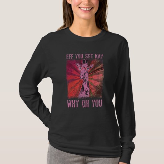 T-shirt Giraffe cool Avec Lunettes (Devant)