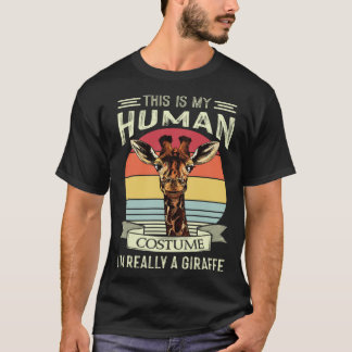 T-shirt Giraffe Costume humain Giraffes Retro Afrique Pull
