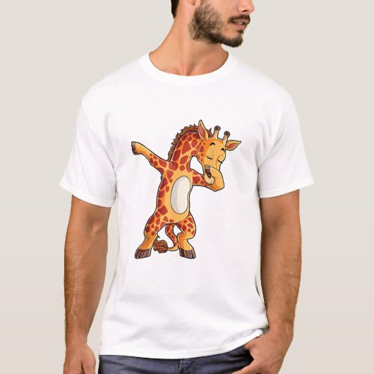 T-shirt Giraffe Dabbing Giraffes Dabe Dab Dance T (Devant)