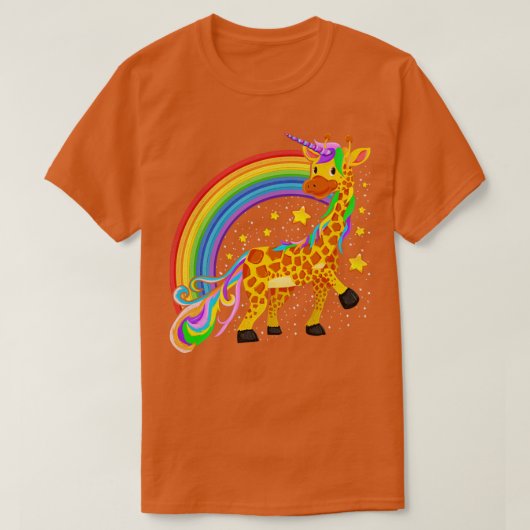T-shirt Giraffe d'animal africain Girafficorn mignon Mythi (Design devant)