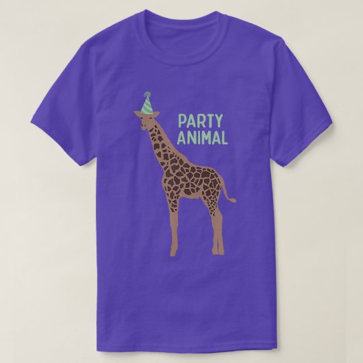T-shirt Giraffe d'animal de fête Giraffe Giraffe (Design devant)