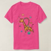 T-shirt Giraffe Dans L'Espace Giraffe Lover (Design devant)