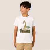 T-shirt Giraffe de la Parade Animale (Devant entier)