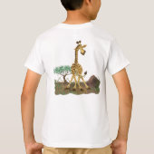 T-shirt Giraffe de la Parade Animale (Dos)