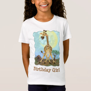 T-Shirt Giraffe de l'animal du parti