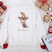 T-shirt Giraffe de Noël cosy, sur mesure