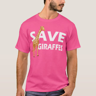T-shirt Giraffe Économisez Giraffes 1