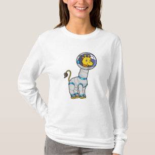 T-shirt Giraffe en astronaute dans la sphère de verre