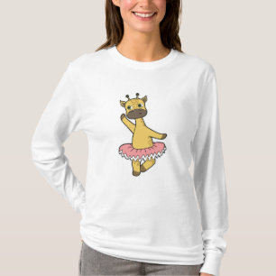 T-shirt Giraffe en Ballerina au Ballet avec jupe