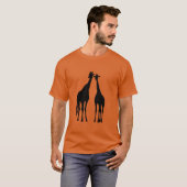T-shirt Giraffe en couple (Devant entier)