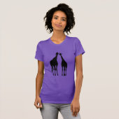 T-shirt Giraffe en couple (Devant entier)