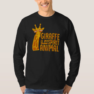 T-shirt Giraffe Est Mon Esprit Animal Enfants Giraffe