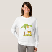 T-shirt Giraffe et arbre (Devant entier)