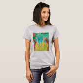 T-shirt Giraffe Family Original Abstract Art (Devant entier)