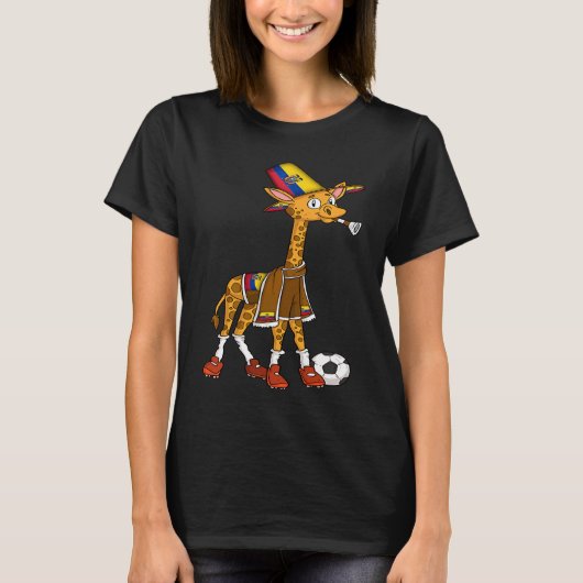 T-shirt Giraffe fan Ecuador (Devant)