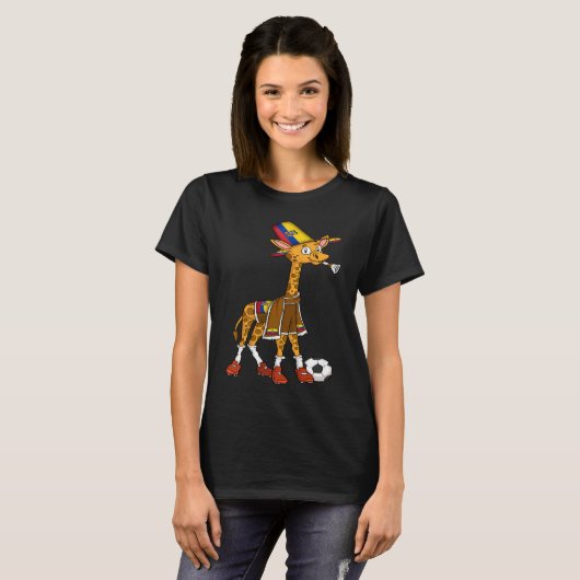 T-shirt Giraffe fan Ecuador (Devant entier)