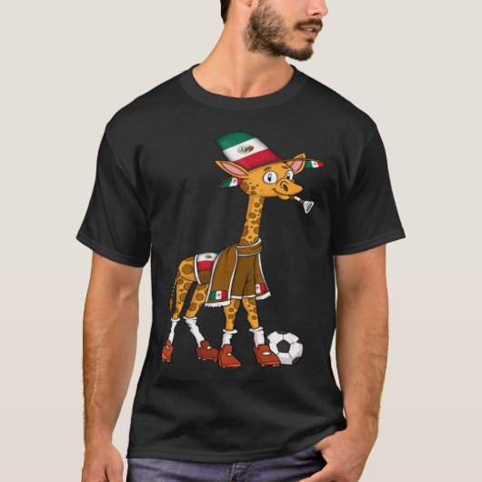 T-shirt Giraffe Fan Mexico (Devant)