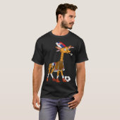 T-shirt Giraffe Fan Serbia (Devant entier)