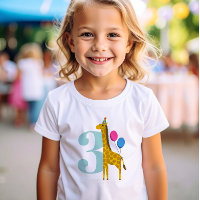 Giraffe fête d'anniversaire de grande année