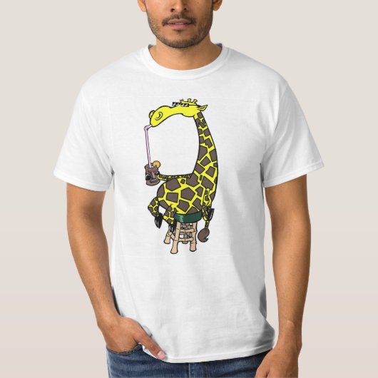 T-shirt Giraffe Guzzling (Devant)