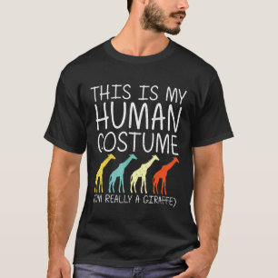 T-shirt Giraffe Halloween Costume humain Ruminant Okapi Ea