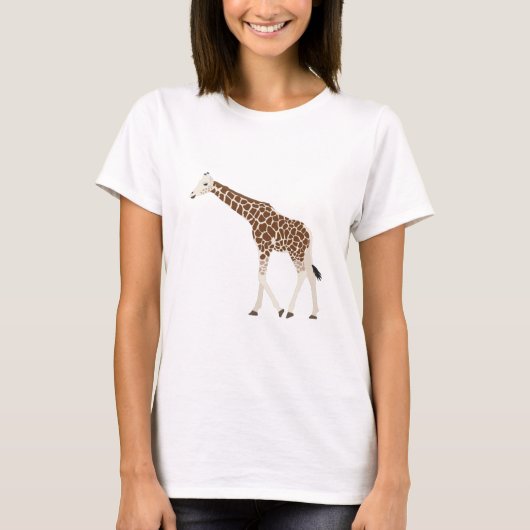 T-shirt Giraffe Jungle Safari animal (Devant)