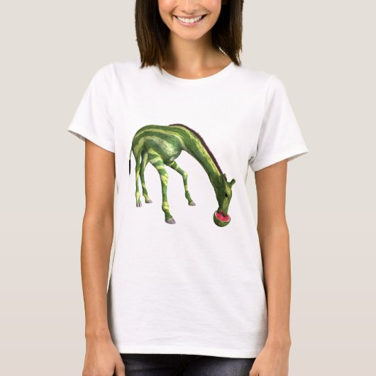 T-shirt Giraffe Manger de la pastèque (Devant)