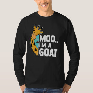 T-shirt Giraffe Moo Im A Chèvre Barn Ranc