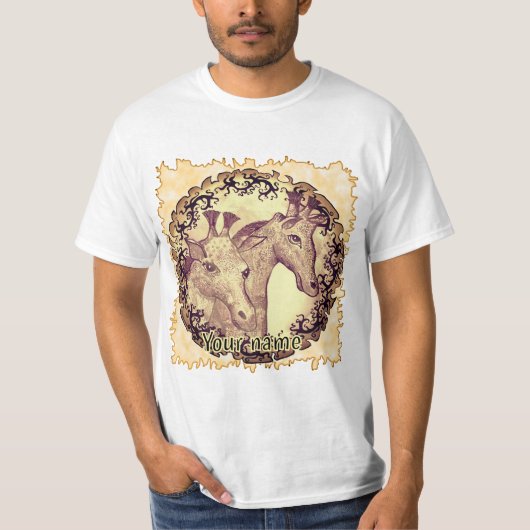 T-shirt Giraffe Moon (Devant)