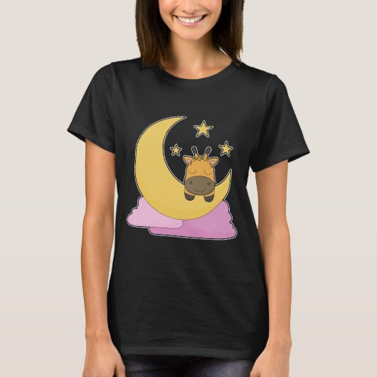 T-shirt Giraffe Moon (Devant)