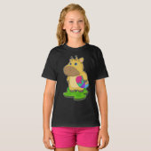 T-shirt Giraffe OEuf de Pâques (Devant entier)