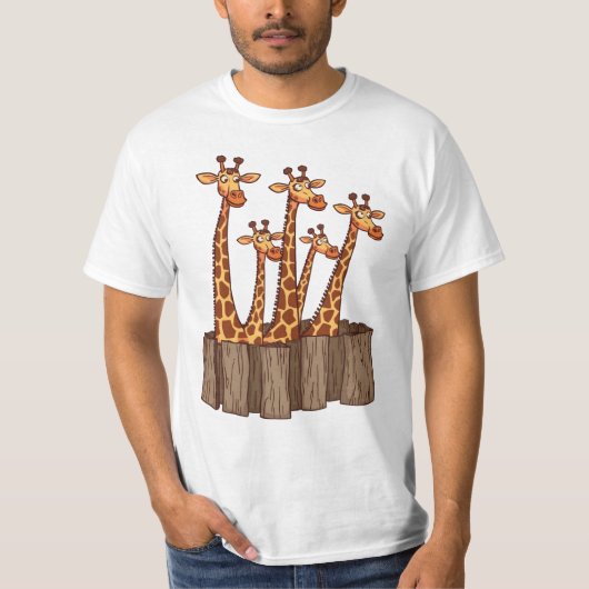 T-shirt Giraffe Peek Squad – Fence Friends Tee (Devant)