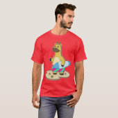 T-shirt Giraffe Plage Surf Été (Devant entier)