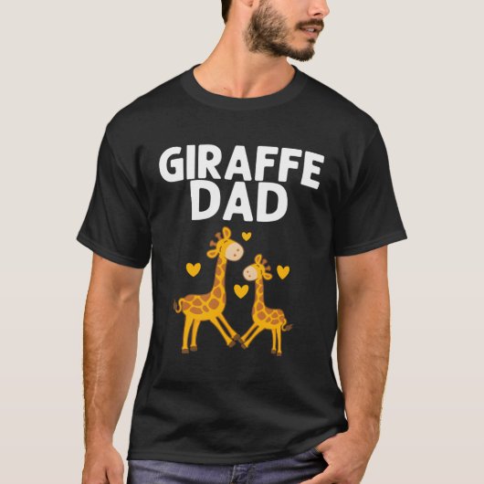 T-shirt Giraffe Pour Giraffe Okapi Camelopard Papa (Devant)