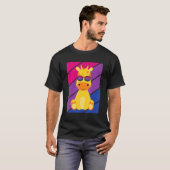 T-shirt Giraffe Pride Bisexual Drapeau LGBTQ Fière de l'Al (Devant entier)